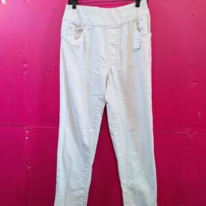 Blair White Skinny Pull on Jeans Size 8